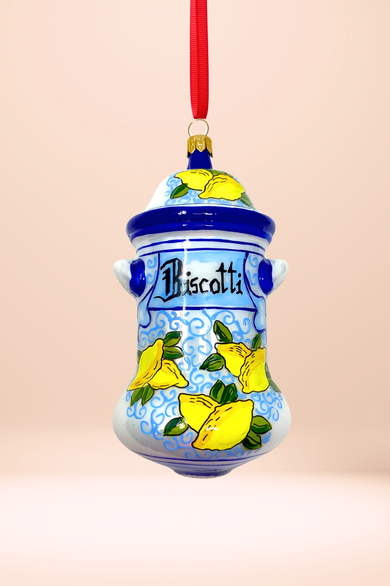 Ferrari Cookie Jar Polish Glass Ornament