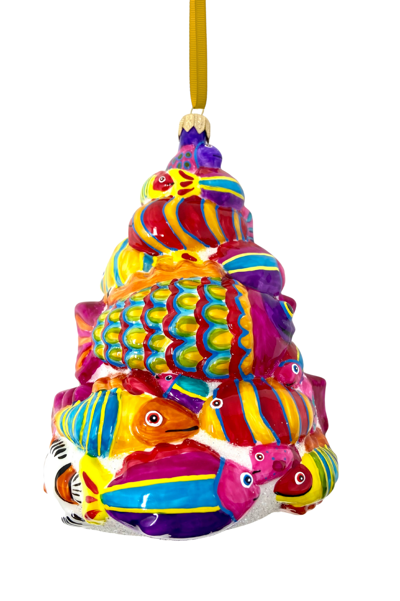 Festival of Fish Tree Glass Ornament