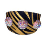 Glam Black & Gold Zebra