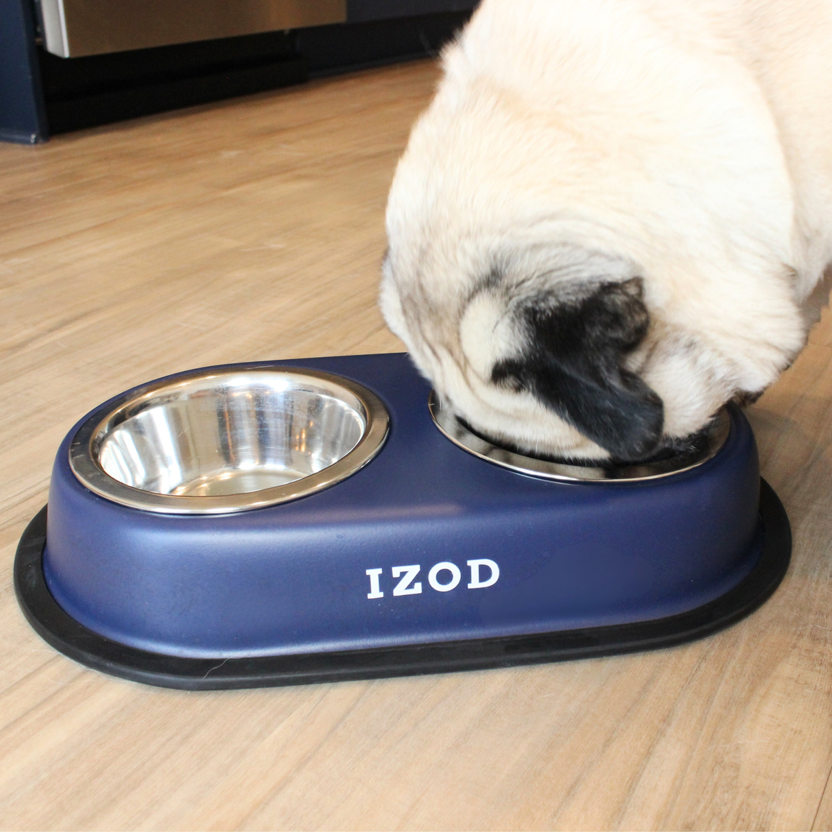 Izod Pet - Stainless Steel Double Feeder Bowl | HT Animal Supply