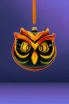 Fire Owl Polish Glass Ornament