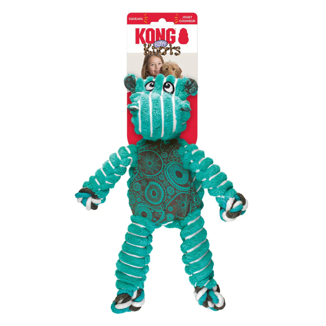 Kong Floppy Knots Hippo - HT Animal Supply