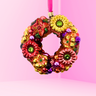 Floral Wreath Polish Glass Ornament