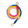 Light Prismatic Cotton Rope Dog Leash by Found My Animal | Adjustable & Handcrafted