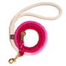 Magenta Ombre Cotton Rope Dog Leash, Standard - 5FT