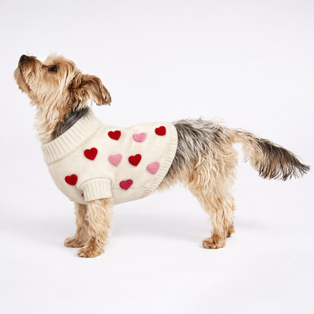 Dog Sweater - Heart 3D Icon | Found My Animal
