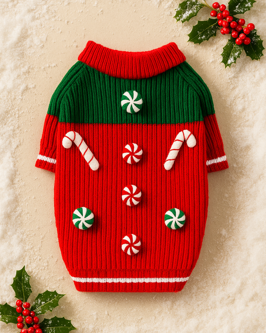 Original Peppermint Candy 3D Icon Sweater