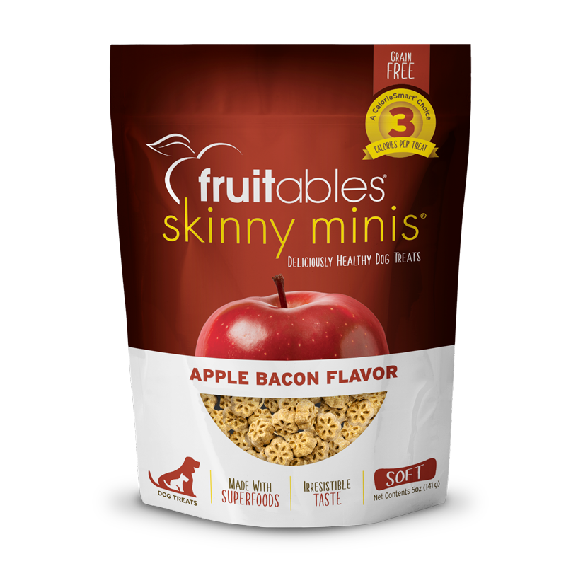 Fruitables Skinny Minis Apple Bacon Dog Treats (5oz)