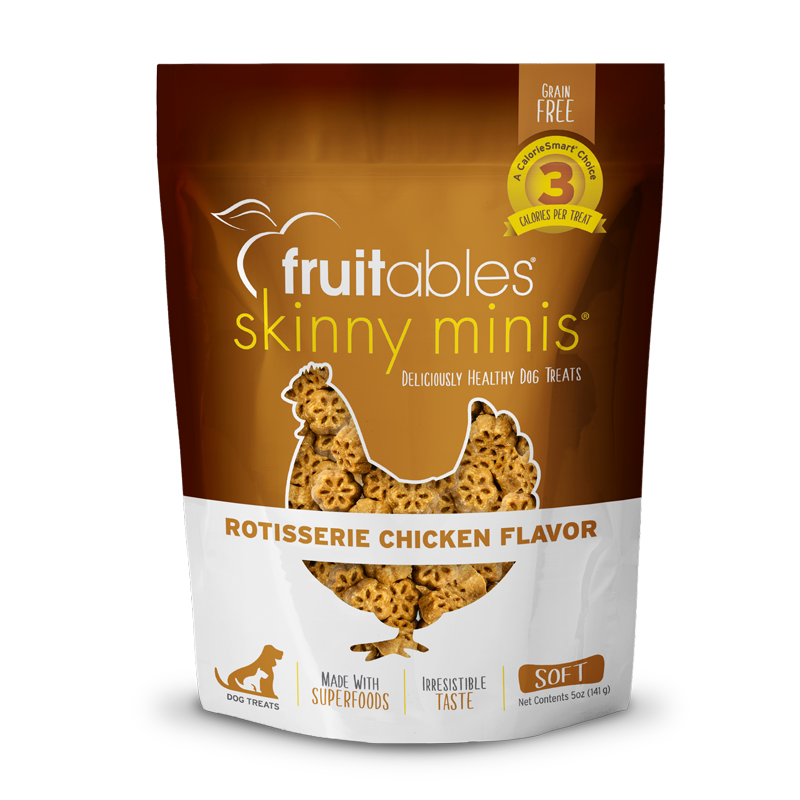 Fruitables Skinny Minis Rotisserie Chicken Dog Treats (5oz)