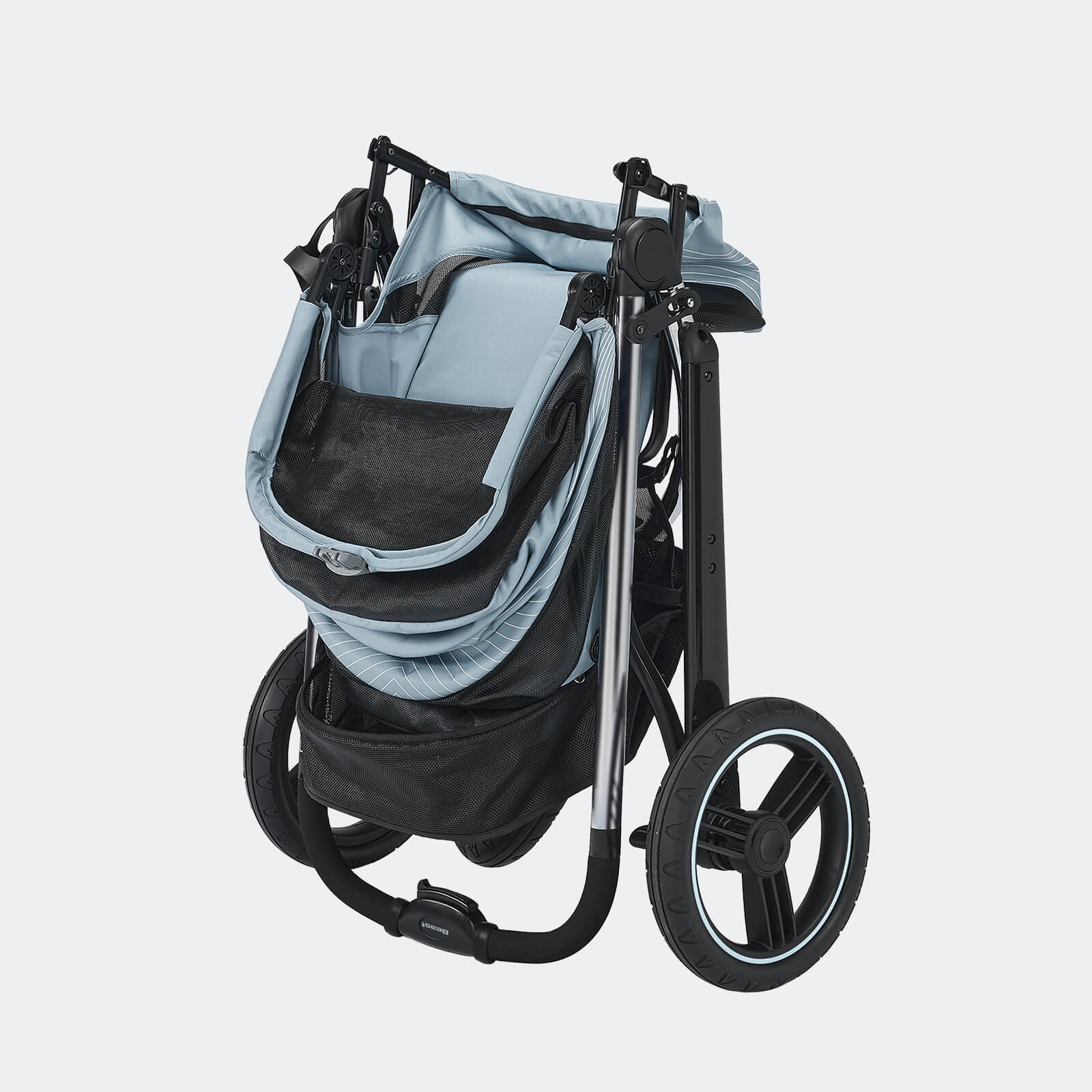 ibiyaya The Beast Pet Jogging Stroller, 3-Wheel All-Terrain Dog and Cat Pram