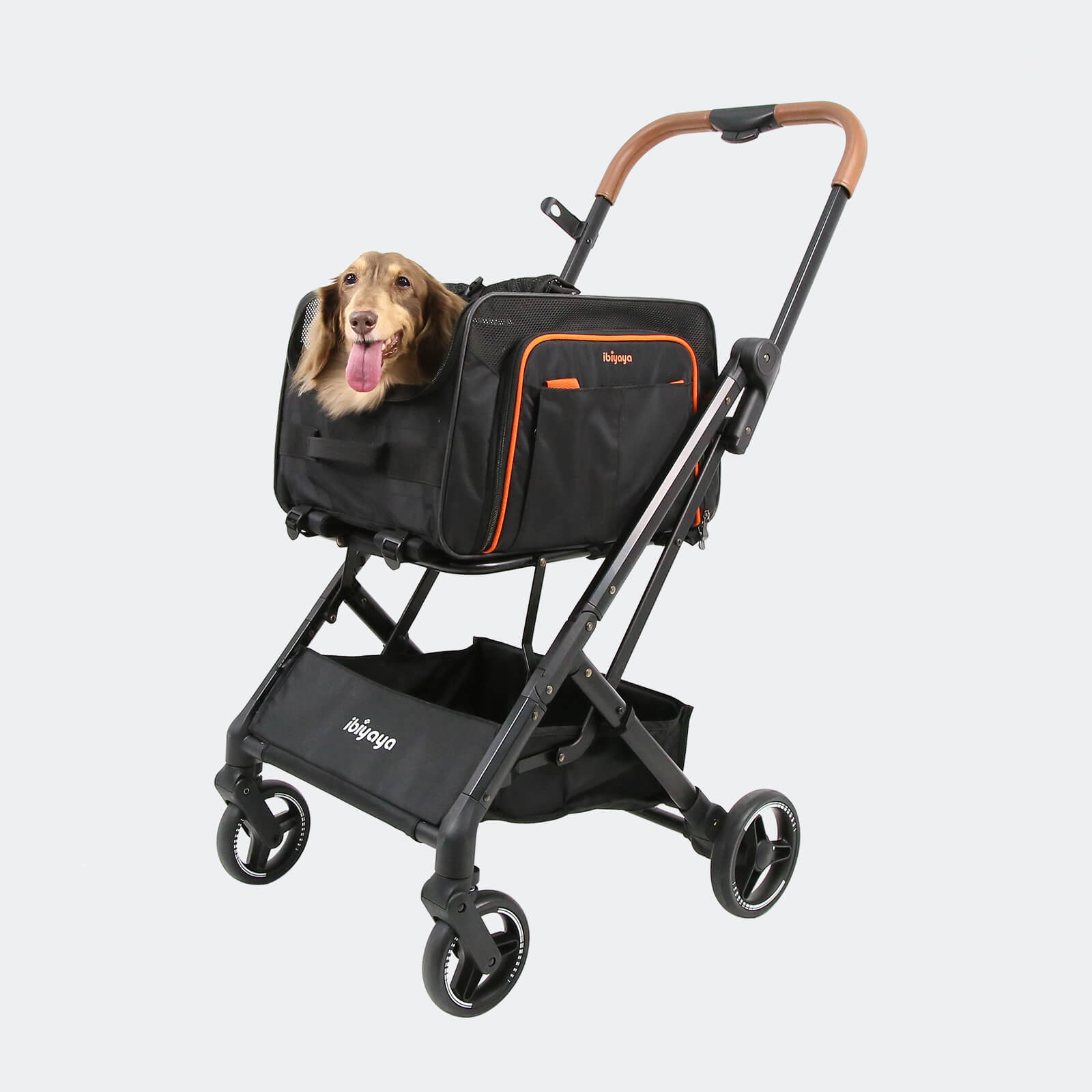 ibiyaya JetPaw 3-in-1 Pet Stroller with Detachable Airline-Approved Carrier