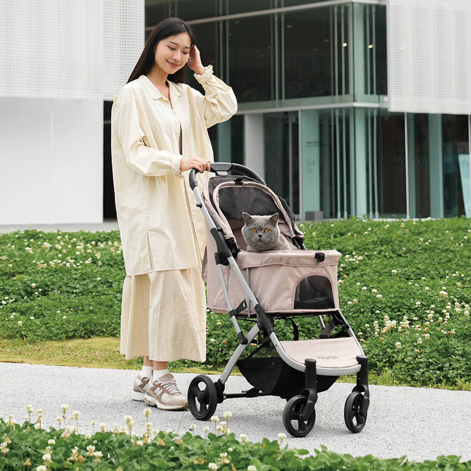 Evolution Speedy Fold Pet Buggy, Best Foldable Cat, Rabbit and Dog Stroller 