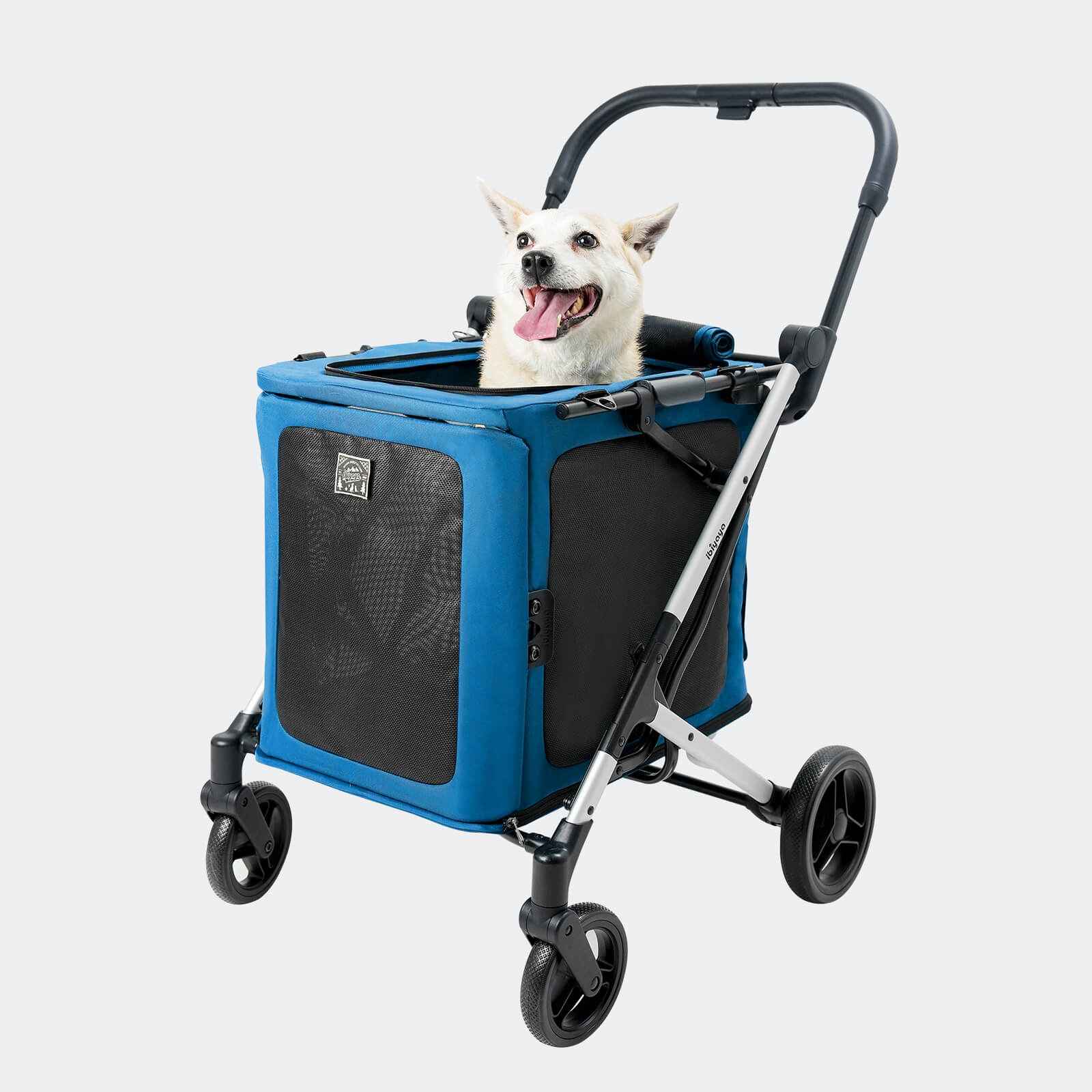 ibiyaya BigBuddy Pet Stroller and Soft Crate Combo, 2-in-1 Pet Wagon