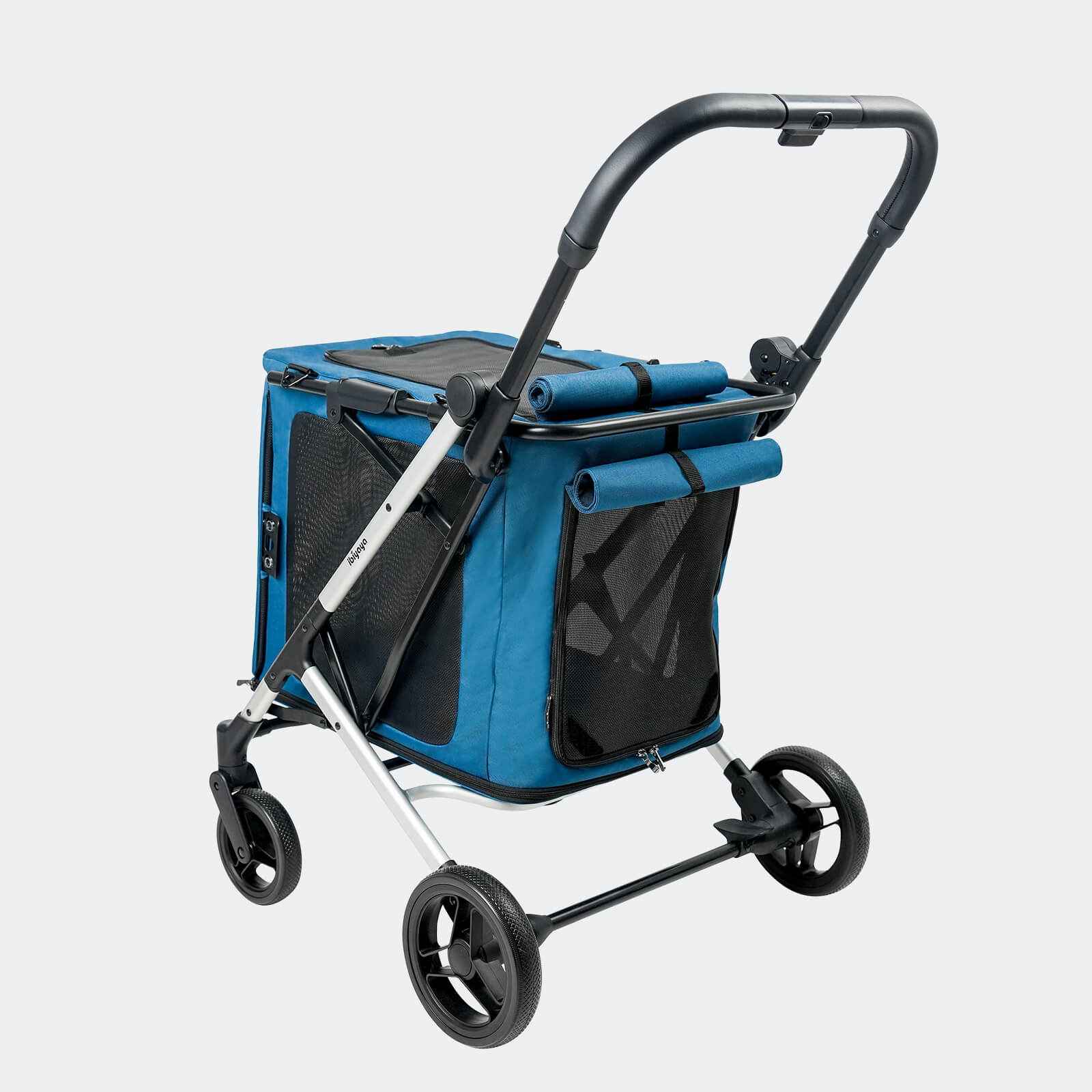 ibiyaya BigBuddy Pet Stroller and Soft Crate Combo, 2-in-1 Pet Wagon