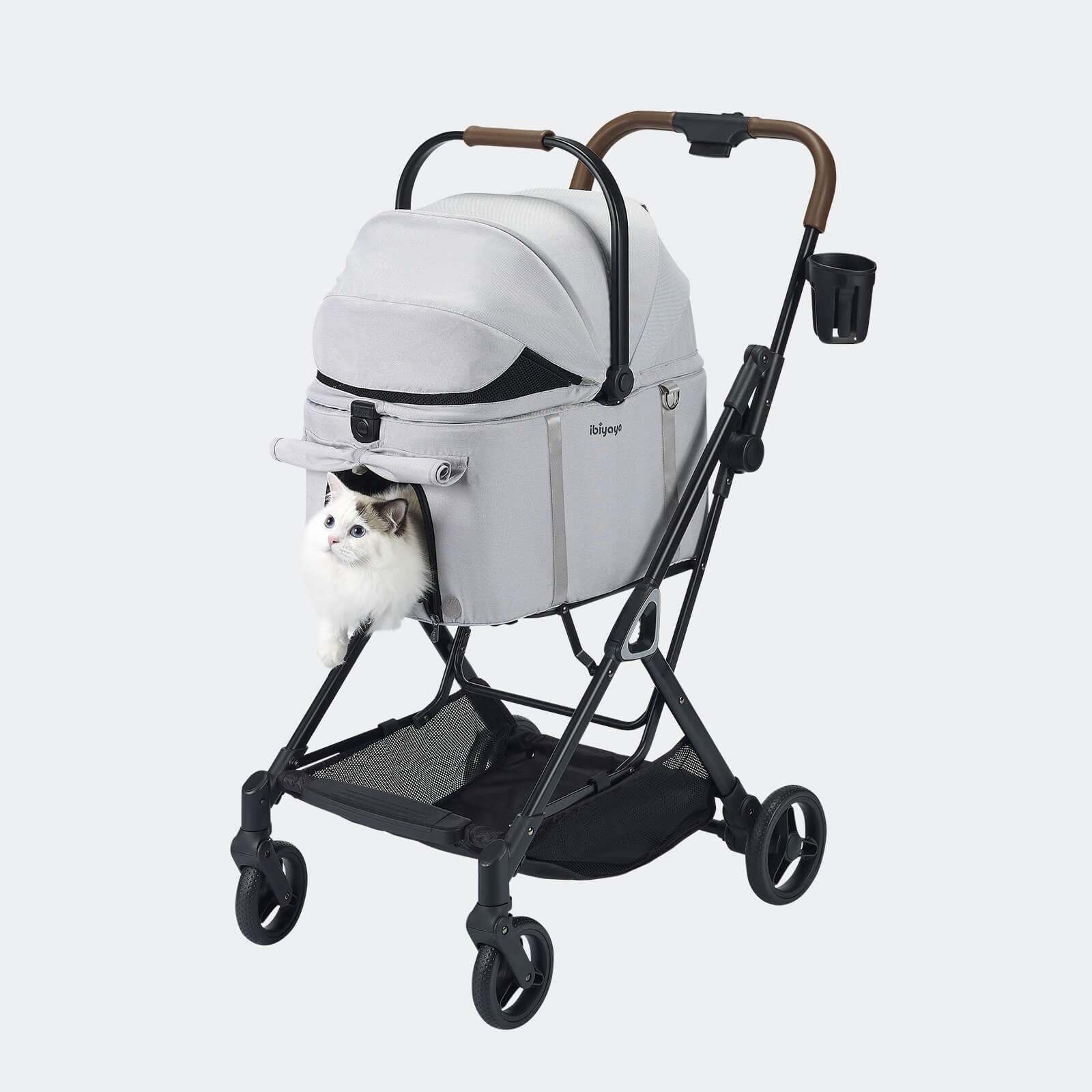 ibiyaya Tinker Small Detachable Pet Stroller Compact Buggy for Cats & Small Dogs