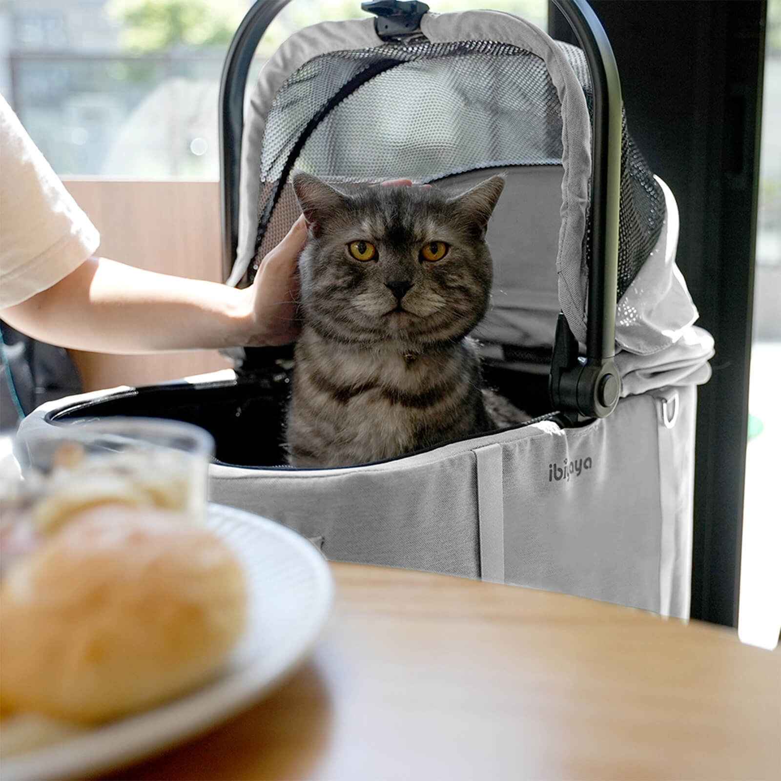 ibiyaya Tinker Small Detachable Pet Stroller Compact Buggy for Cats & Small Dogs