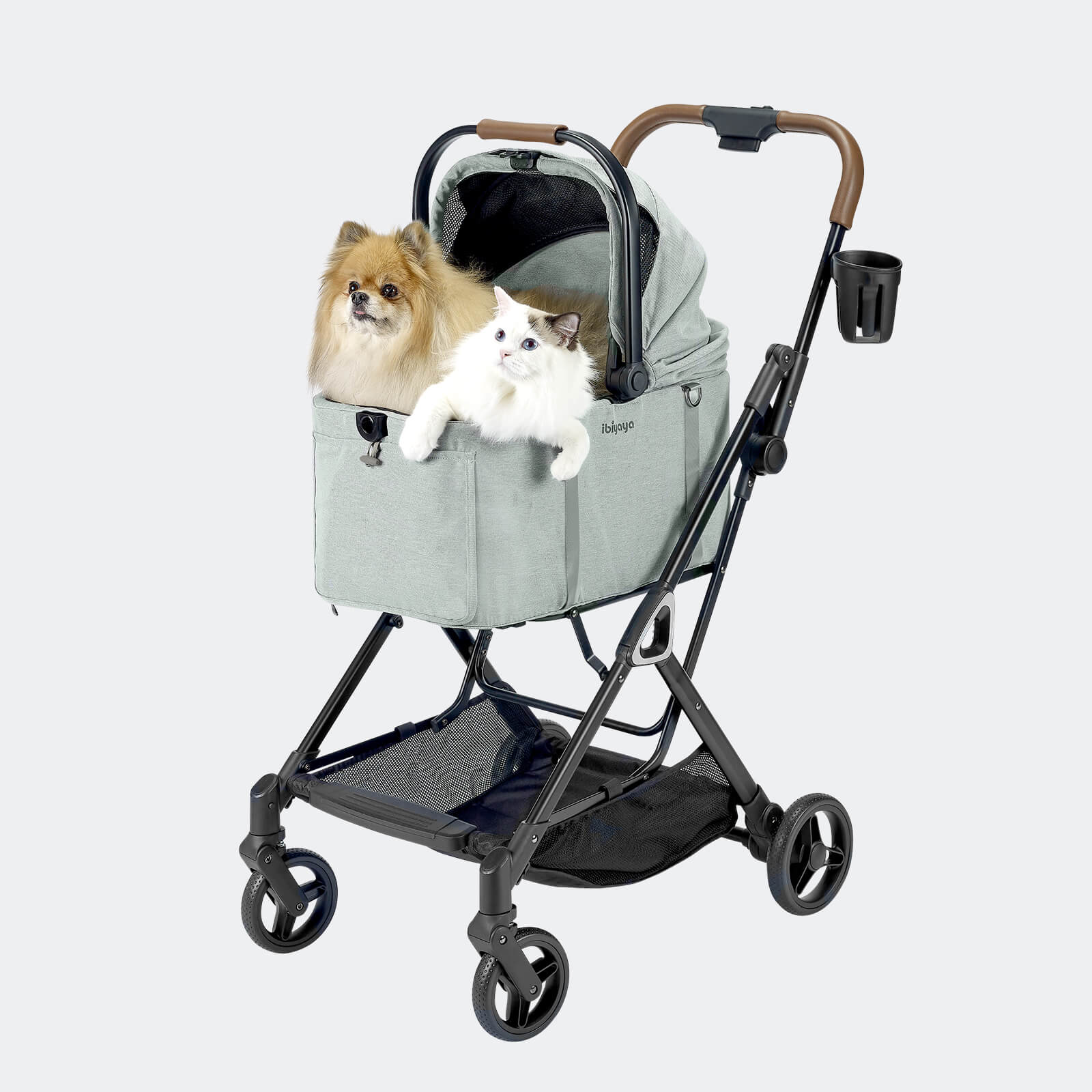 ibiyaya Tinker Small Detachable Pet Stroller Compact Buggy for Cats & Small Dogs
