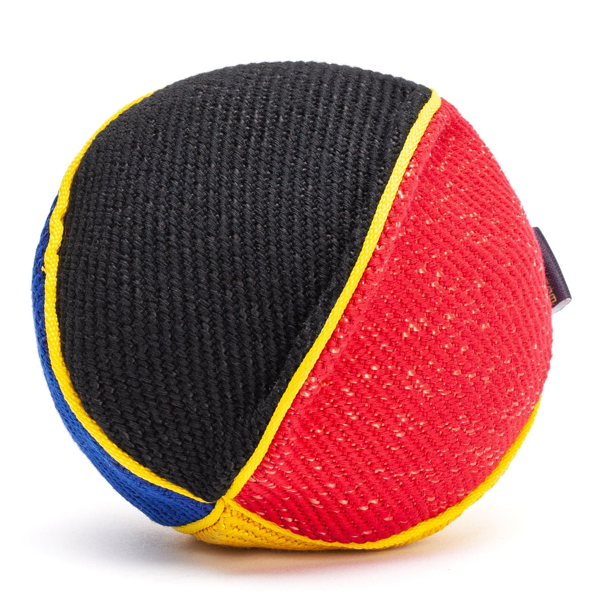 FDT Multi-Color French Linen Ball Tug Dog Toy - with Squeaker OR with Handle