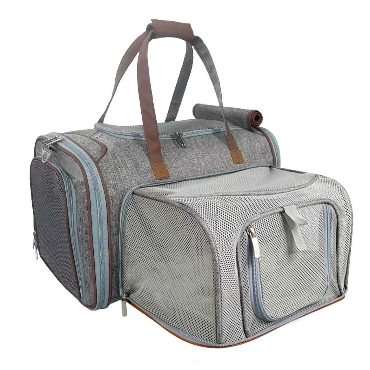 Mr. Peanuts Gold Series Big Apple XL Size Airline Compliant Expandable Pet Carrier 