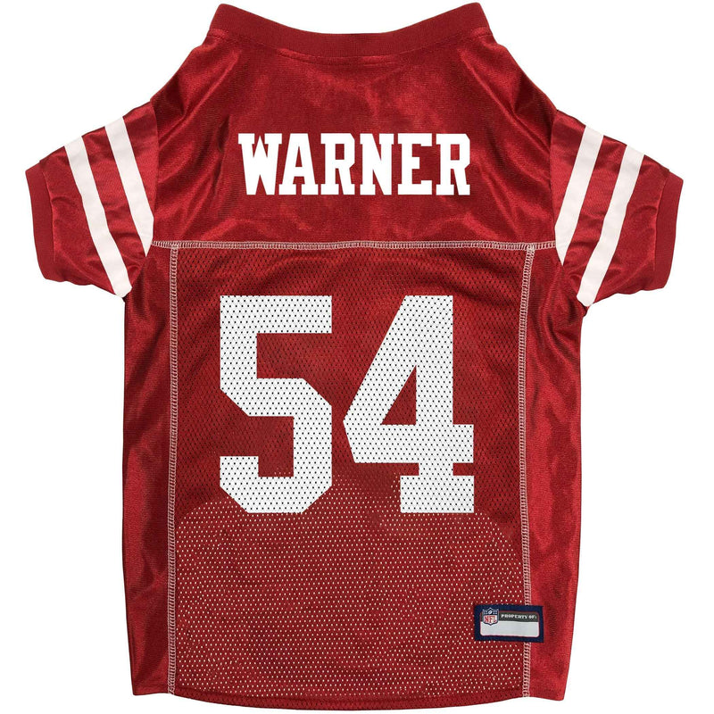 NFL San Francisco 49ers Fred Warner Mesh Pet Jersey