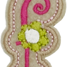 Curly Pink F - Patch