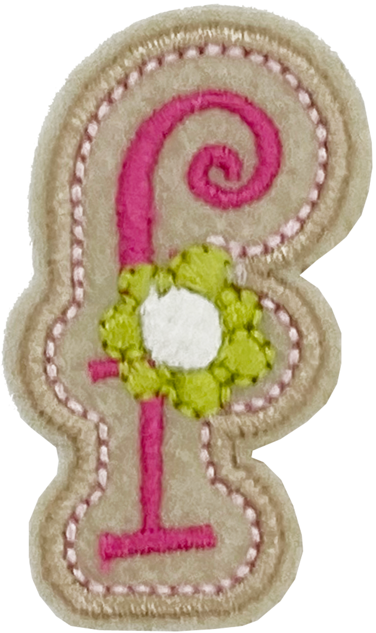 Curly Pink F - Patch