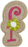 Curly Pink F - Patch