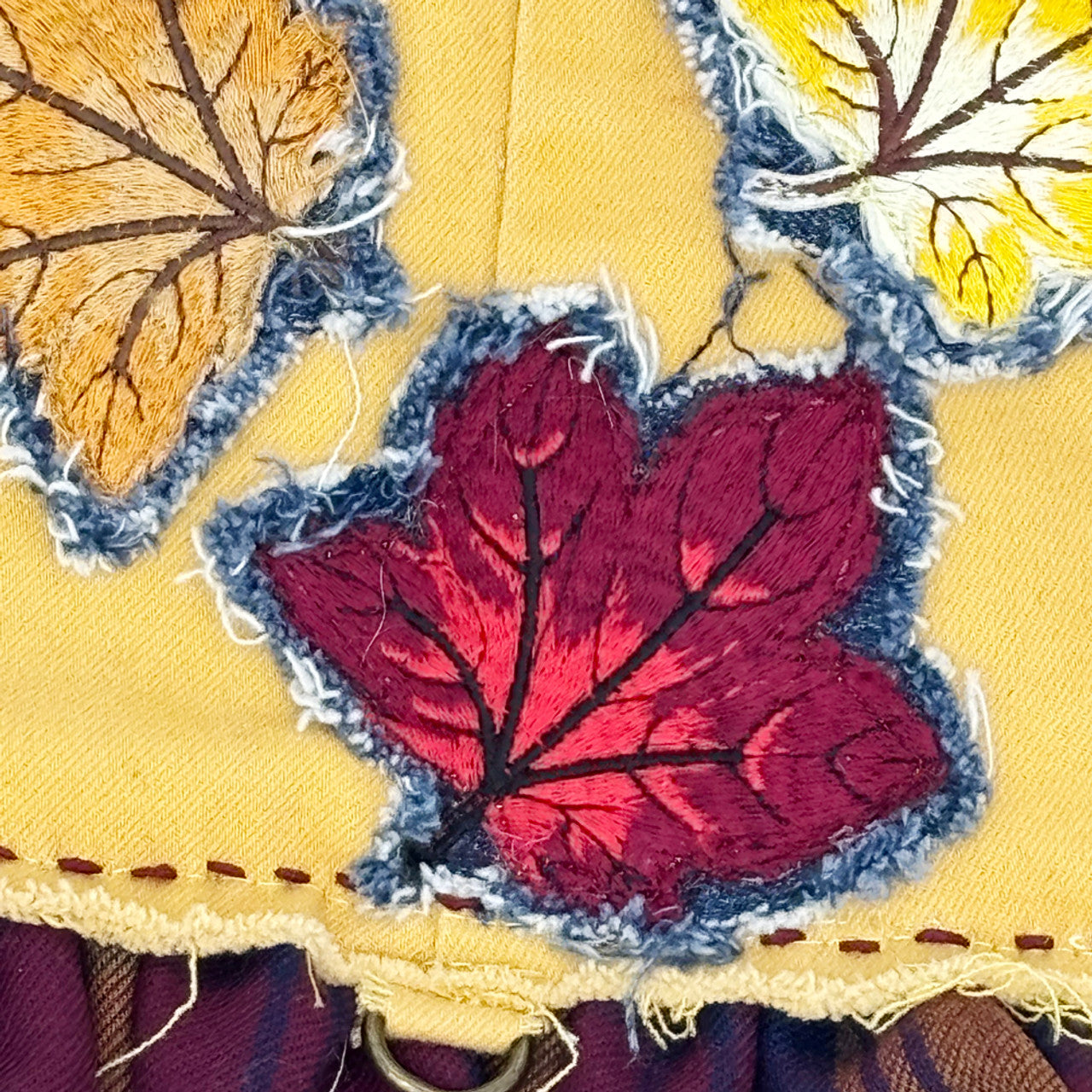 Fall Leaves Harness Dress - Designer Eco-Friendly Dog Clothing