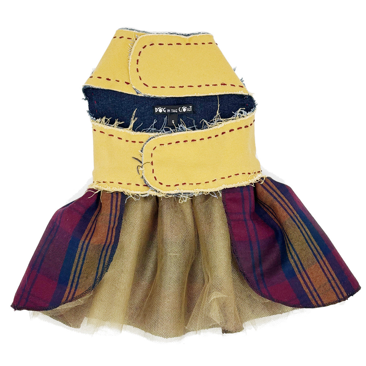 Fall Leaves Harness Dress - Designer Eco-Friendly Dog Clothing
