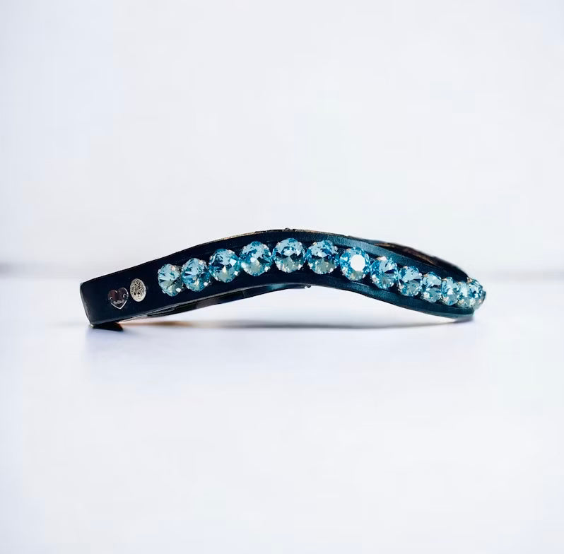 Fancy Delight Browband - Aquamarine