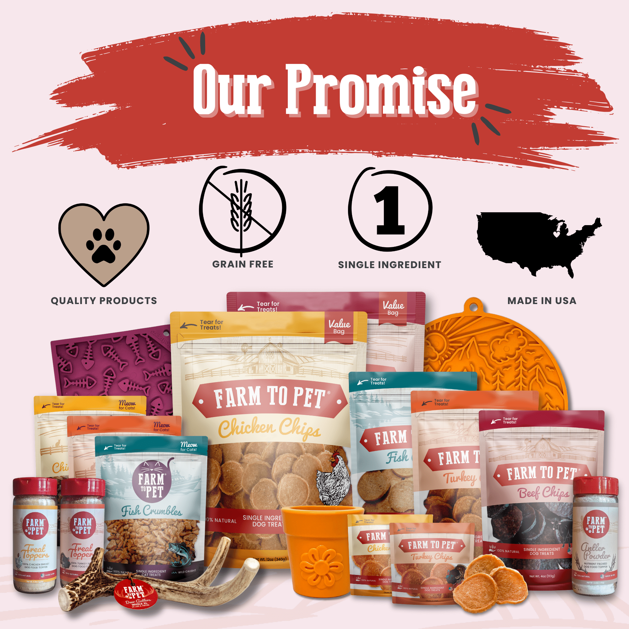 Farm To Pet Beef Chips Dog Treat Snack Pack