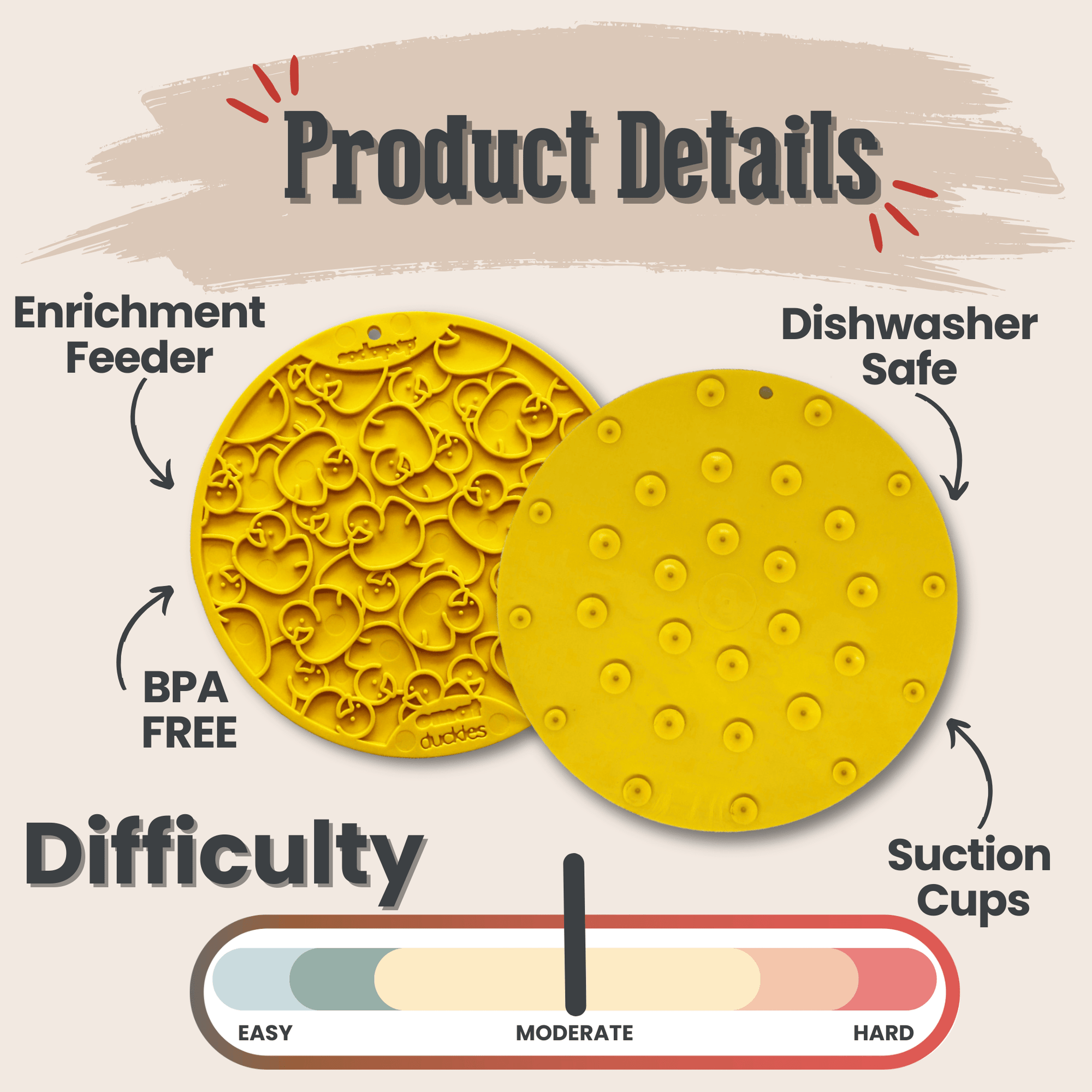 Farm To Pet Dog Lick Mats with Suction Cups