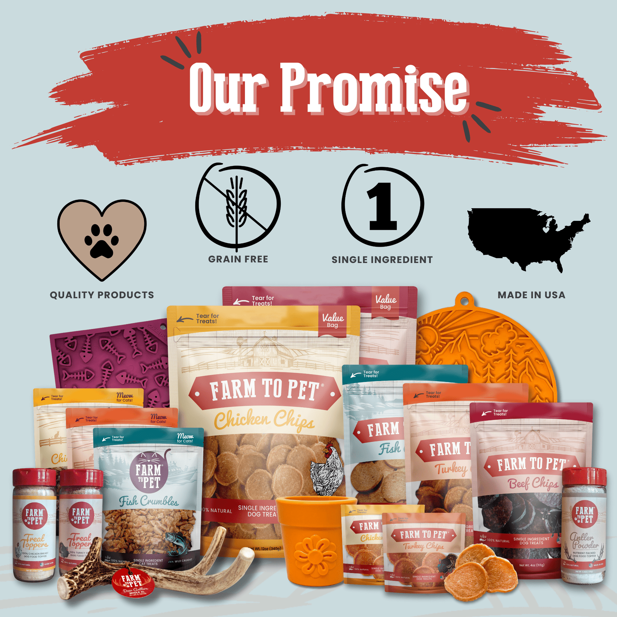 Farm To Pet Fish Chips Dog Treat Snack Pack