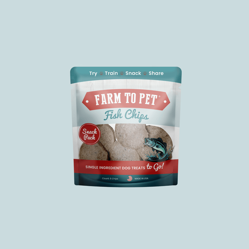 Farm To Pet Fish Chips Dog Treat Snack Pack