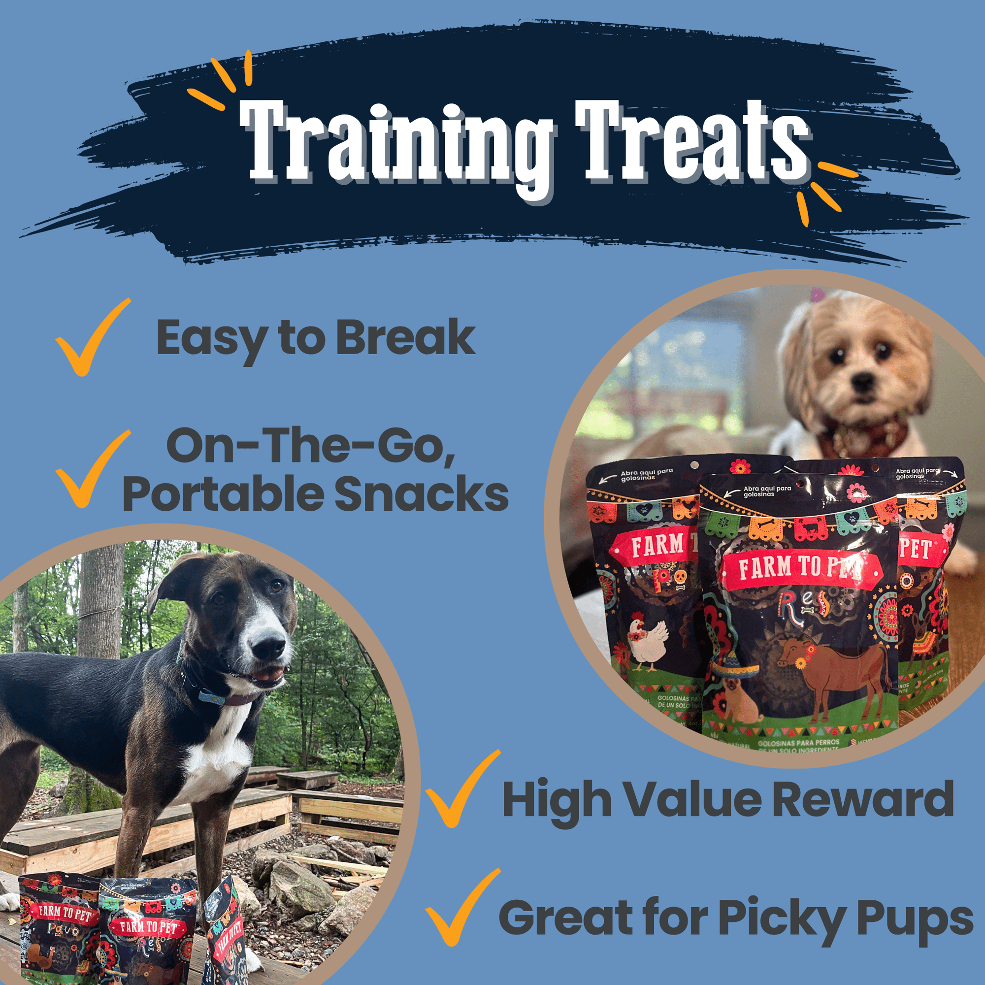 Farm To Pet Fiesta Pack Dog Treat Variety Bundle