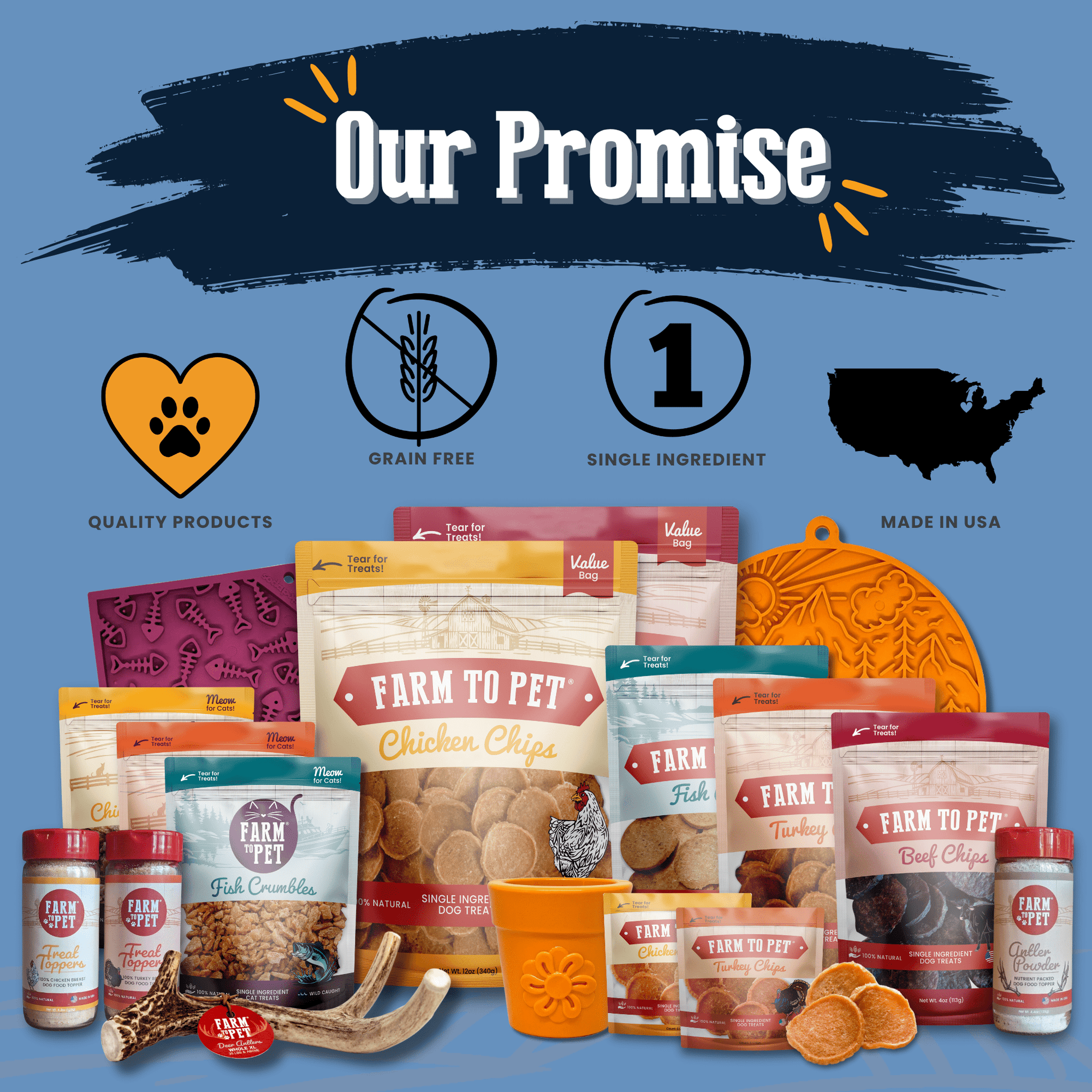 Farm To Pet Fiesta Pack Dog Treat Variety Bundle
