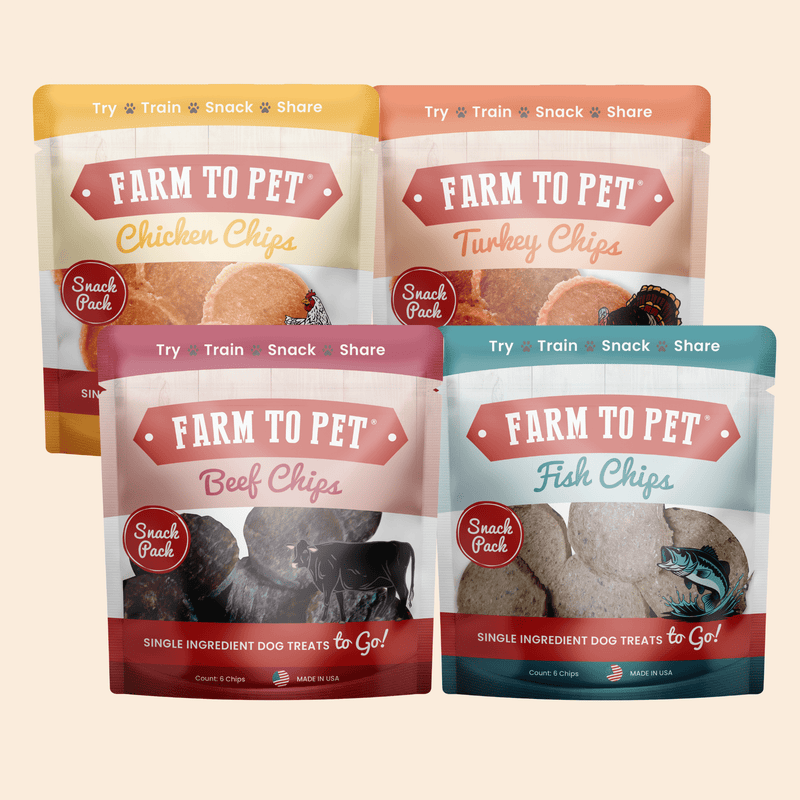 Farm To Pet Dog Treat Snack Pack Sampler