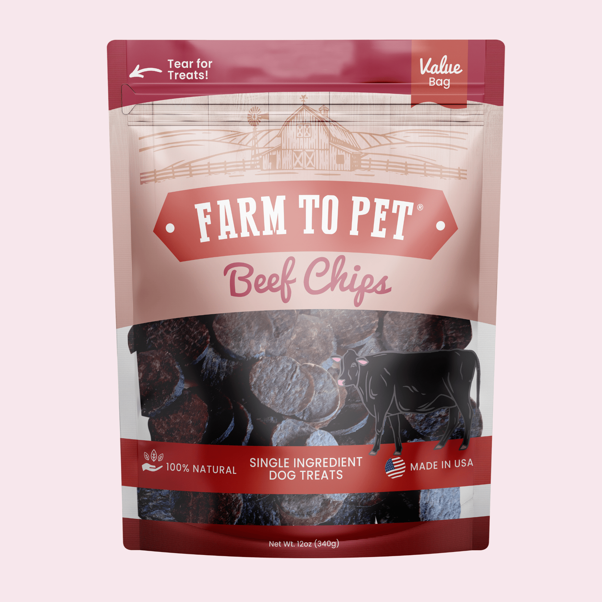Farm To Pet Beef Chips Dog Treats