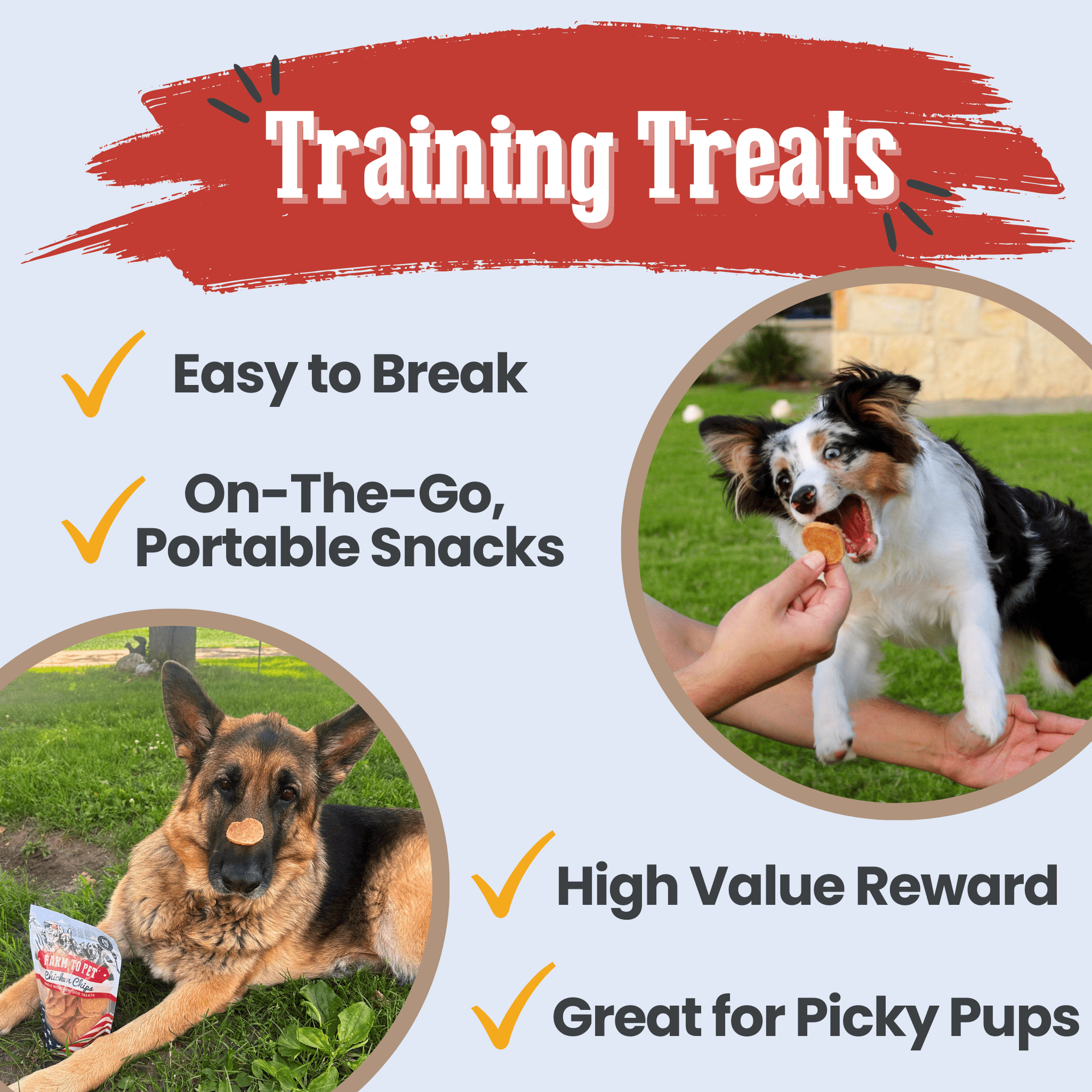 Farm To Pet Americana Chicken Chips Dog Treats