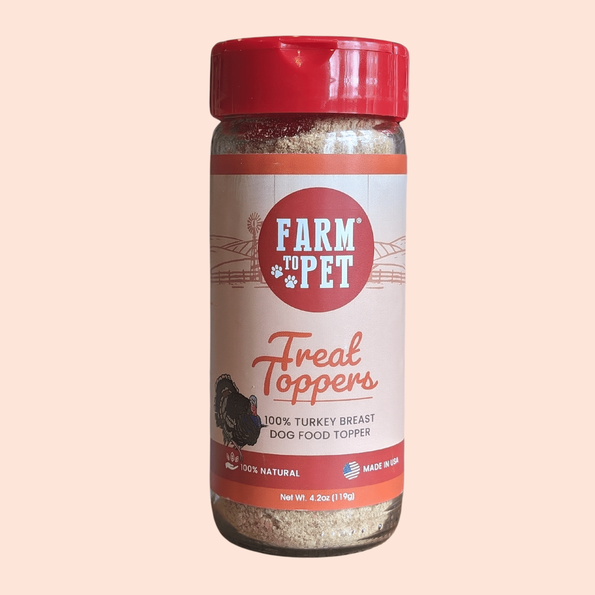 Farm To Pet Turkey Treat Topper Dog Food Topper