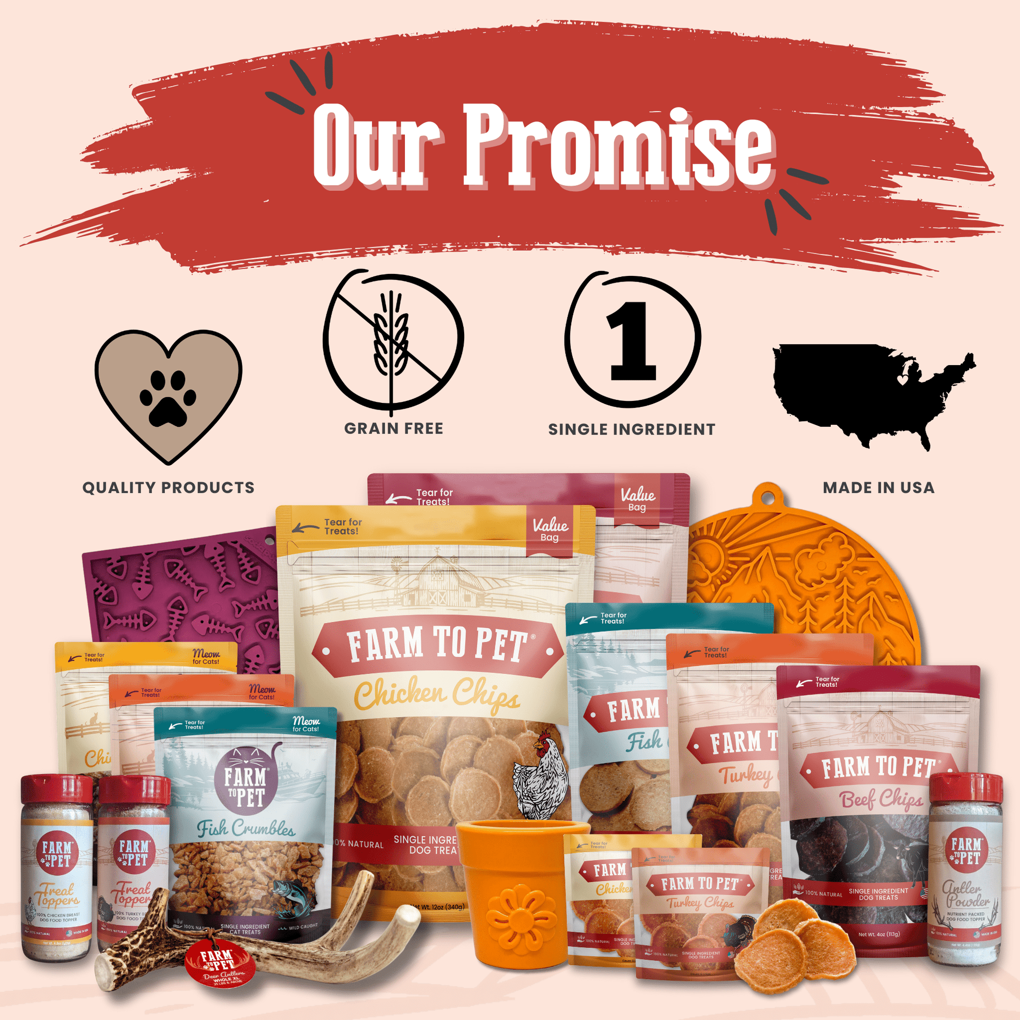 Farm To Pet Turkey Chips Dog Treat Snack Pack