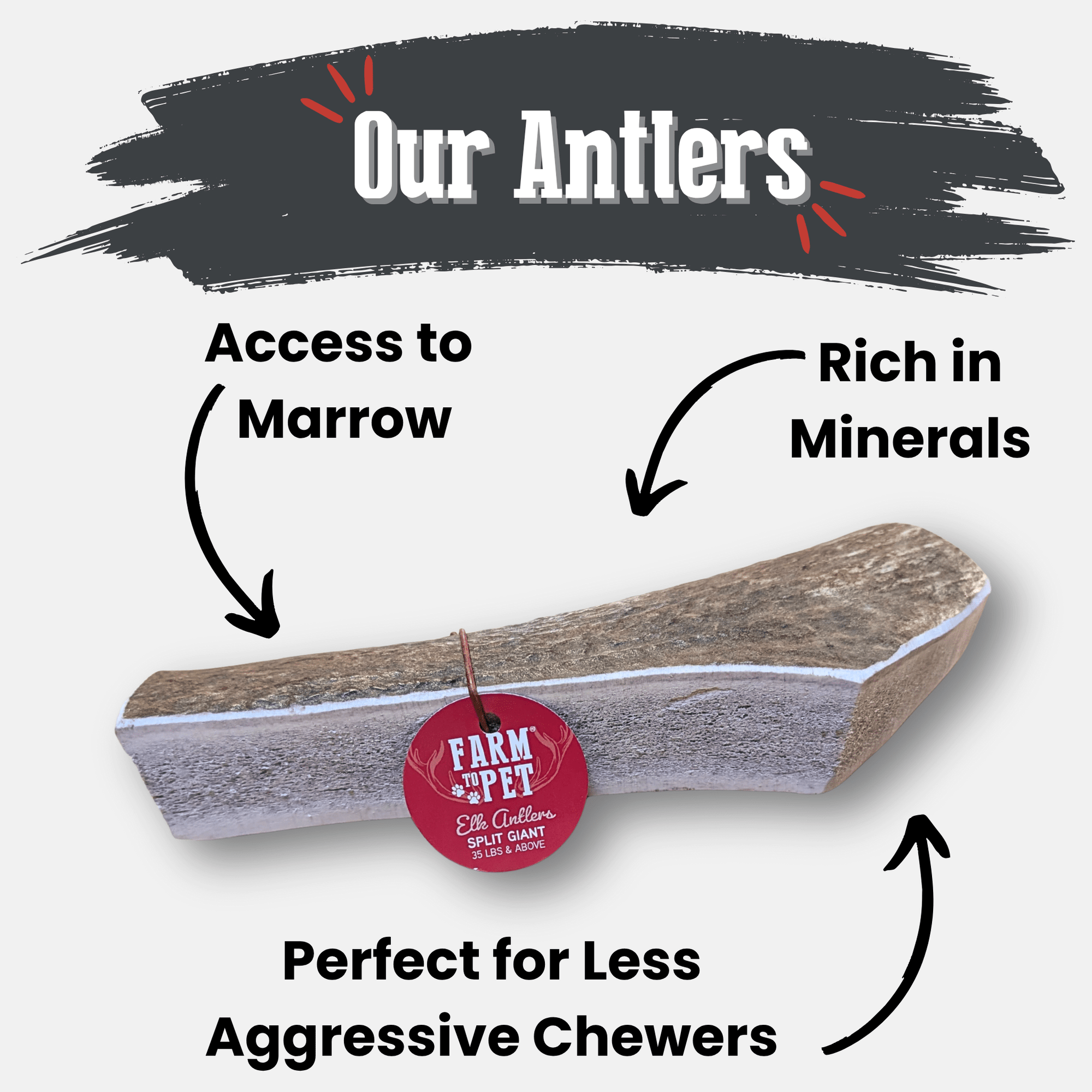 Farm To Pet Elk Antler Dog Chews