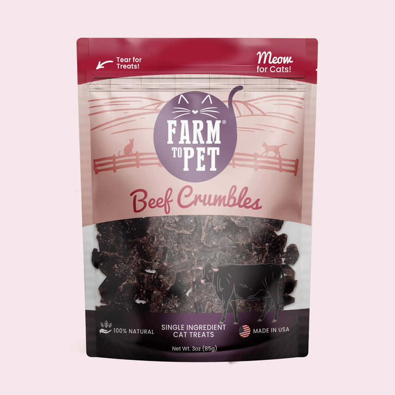 Farm To Pet Beef Crumbles Cat Treats