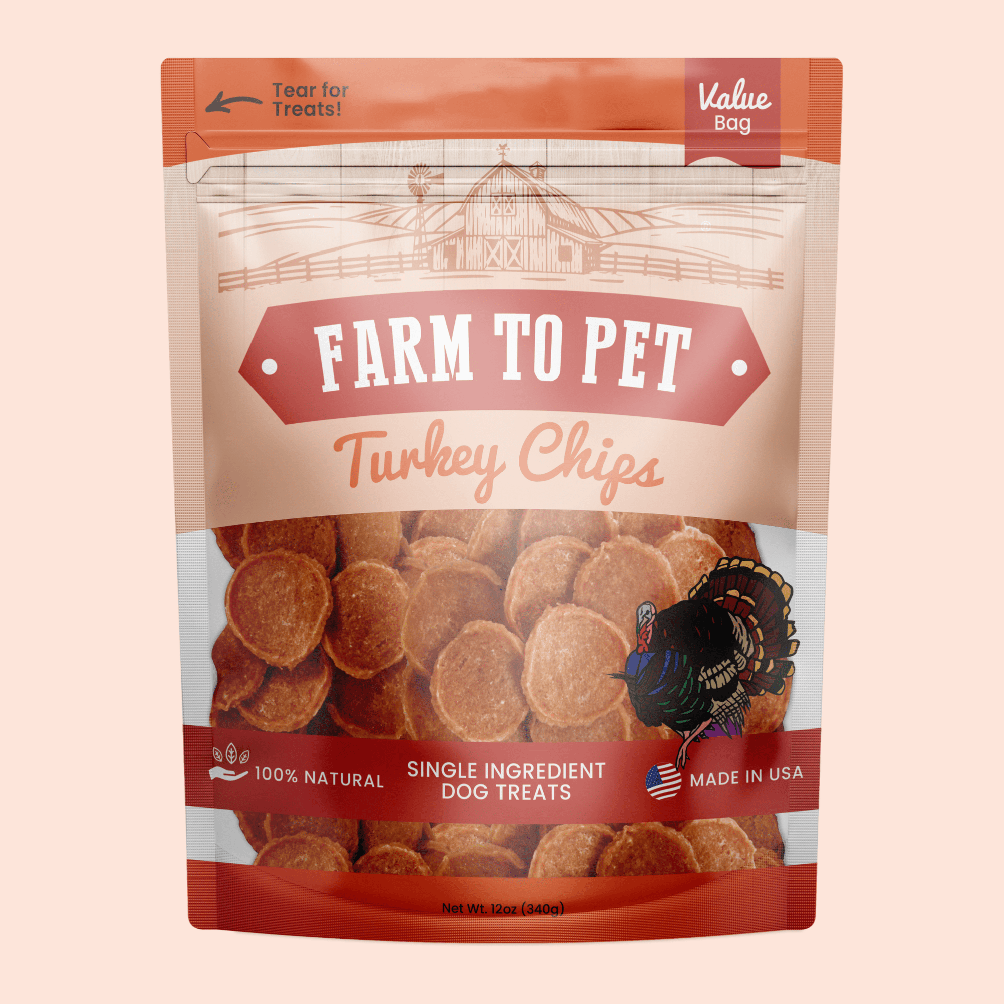Farm To Pet Turkey Chips Dog Treats