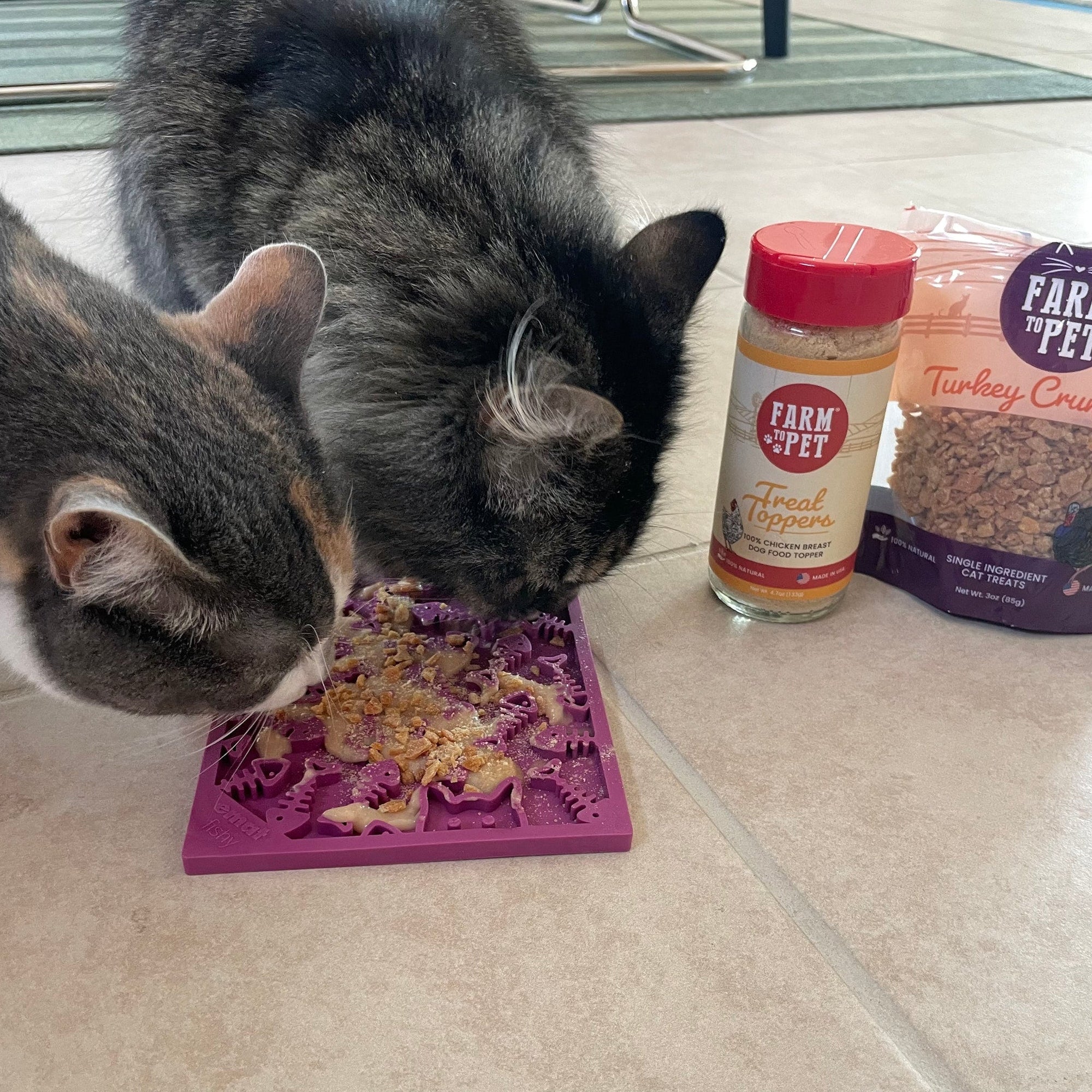Farm To Pet Lick Mats for Cats and Small Dogs