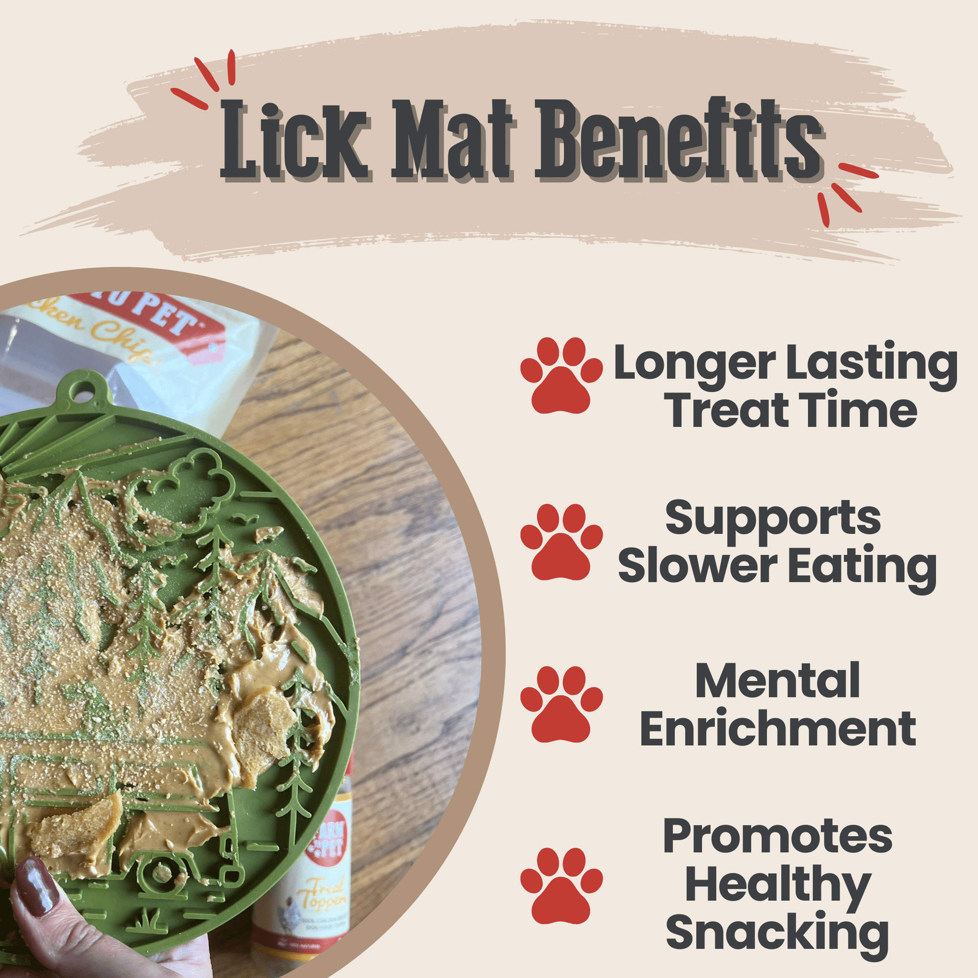 Farm To Pet Dog Lick Mats with Suction Cups