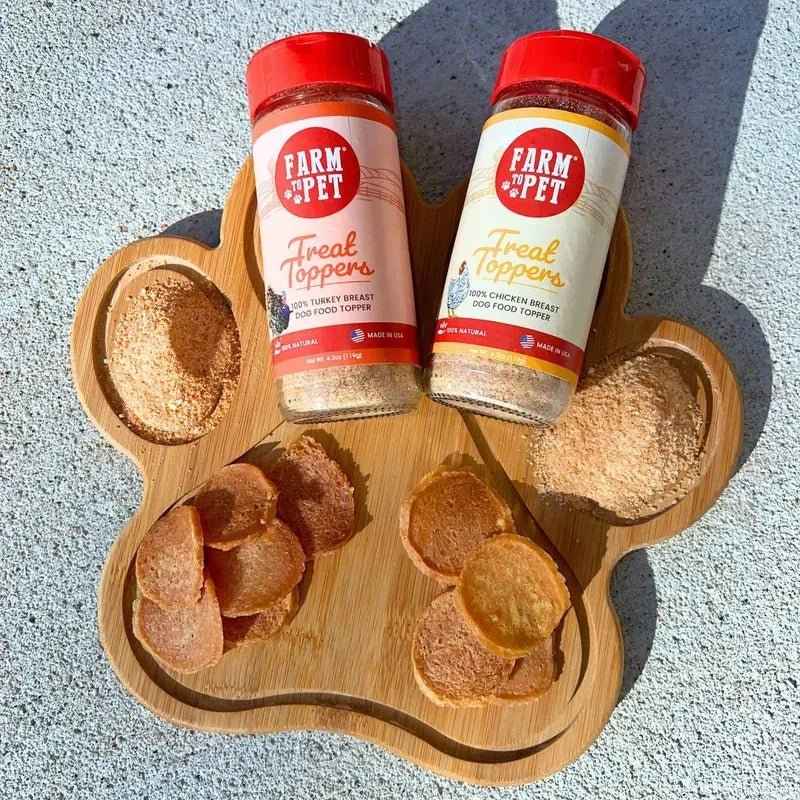 Farm To Pet Chicken and Turkey Dog Food Topper Bundle