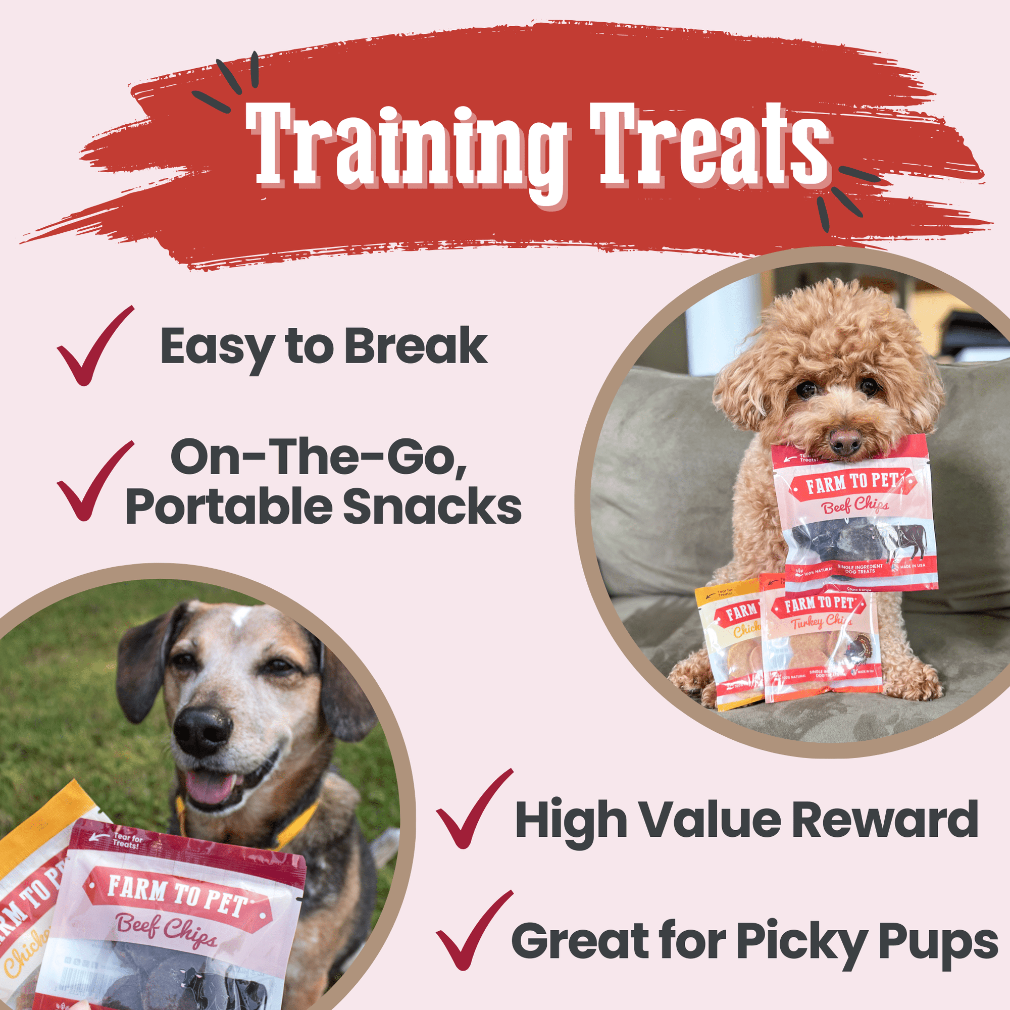 Farm To Pet Puppy Packs n Snacks Dog Treat Starter Pack