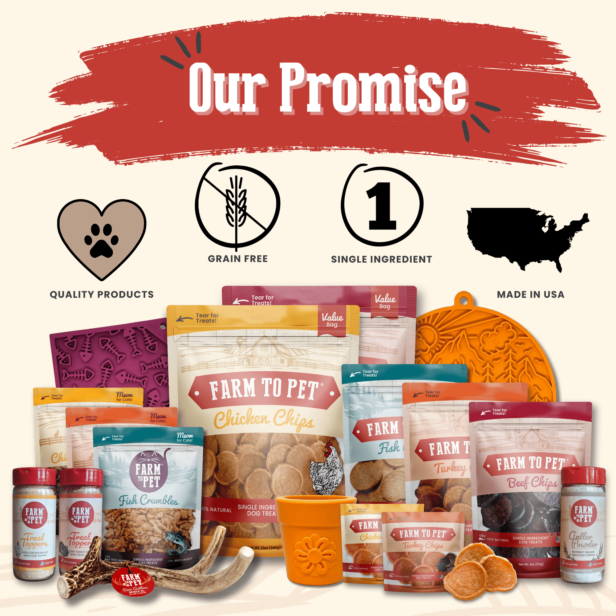 Farm To Pet Puppy Packs n Snacks Dog Treat Starter Pack