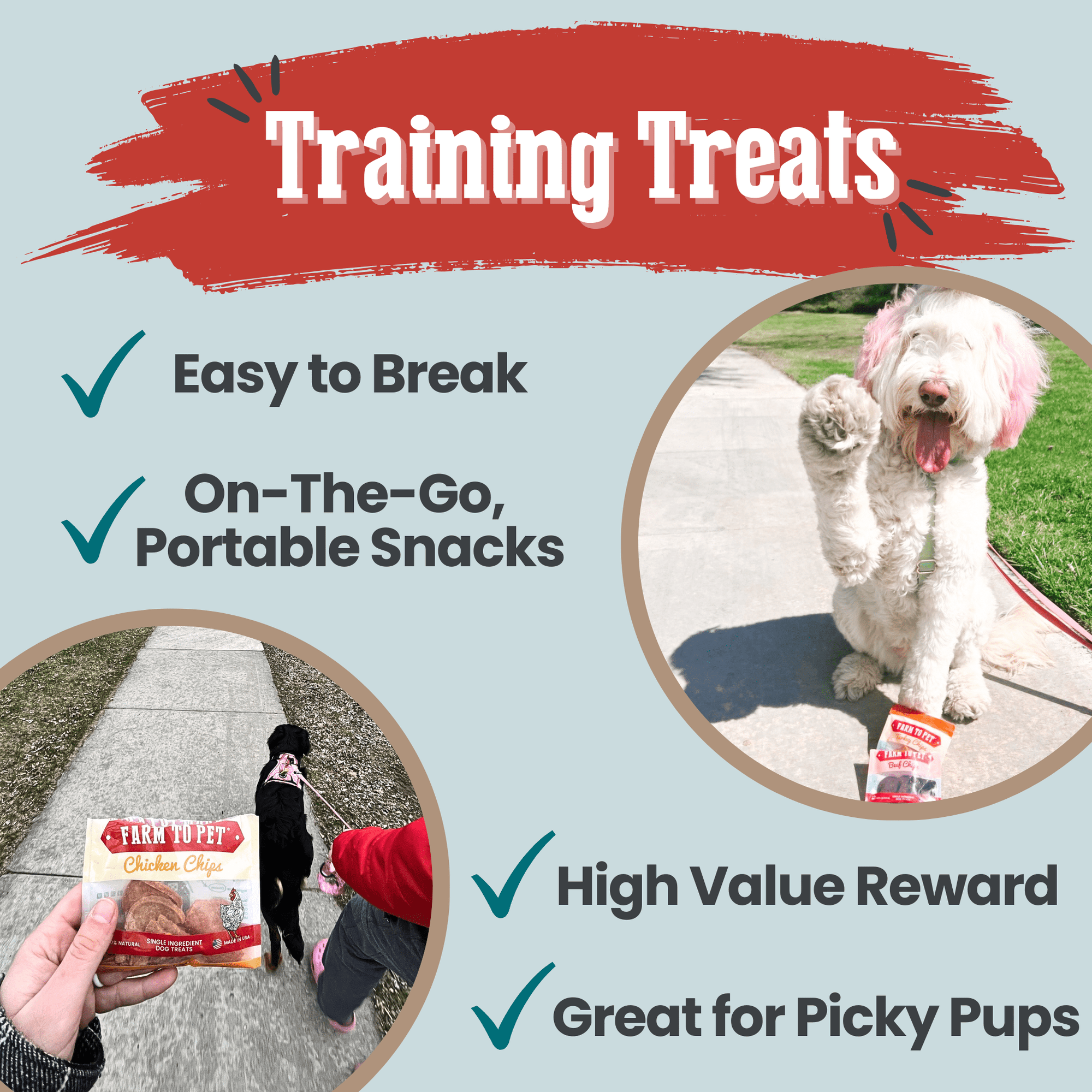 Farm To Pet Puppy Packs n Snacks Dog Treat Starter Pack